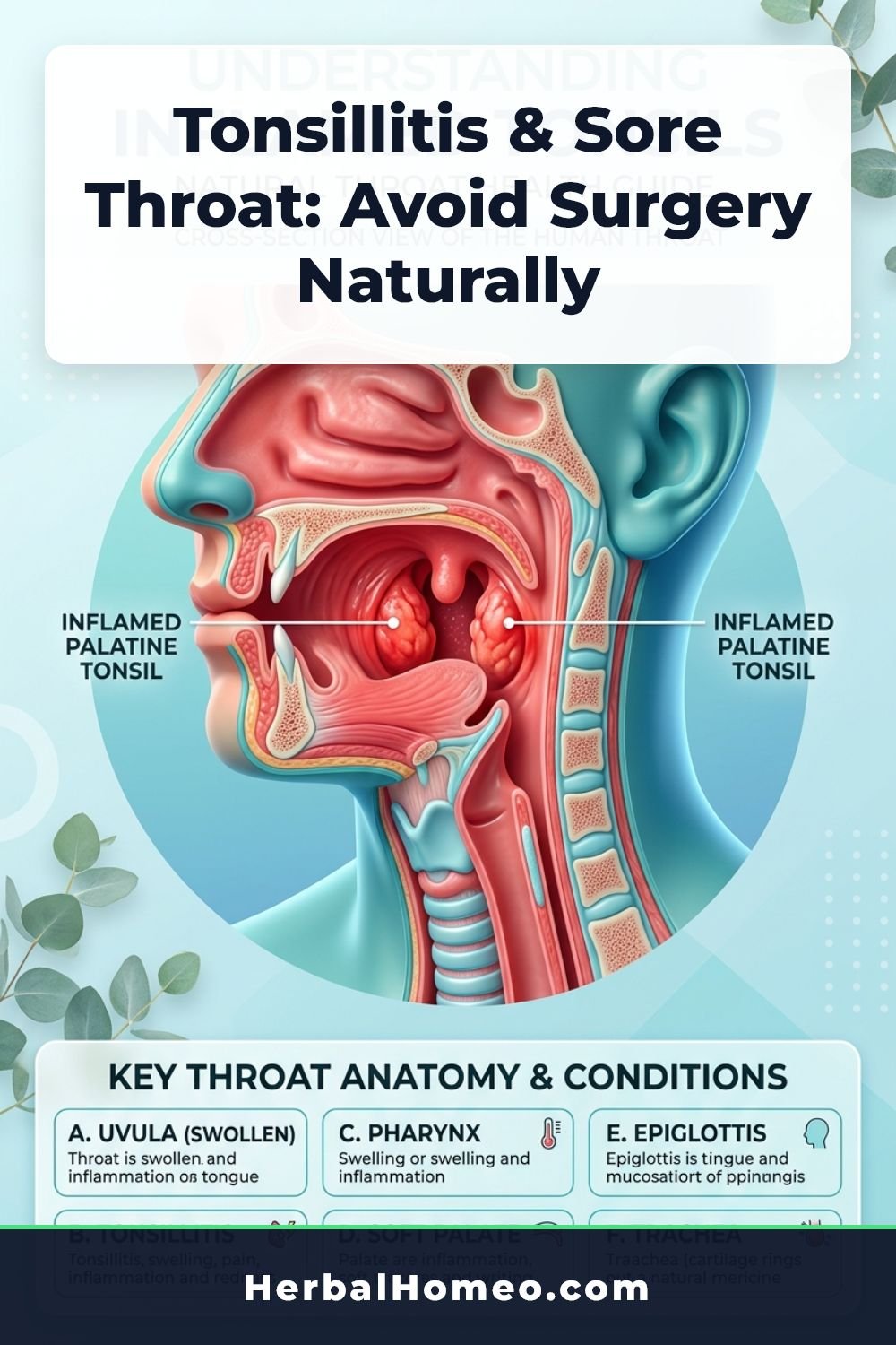 tonsillitis pinterest pin