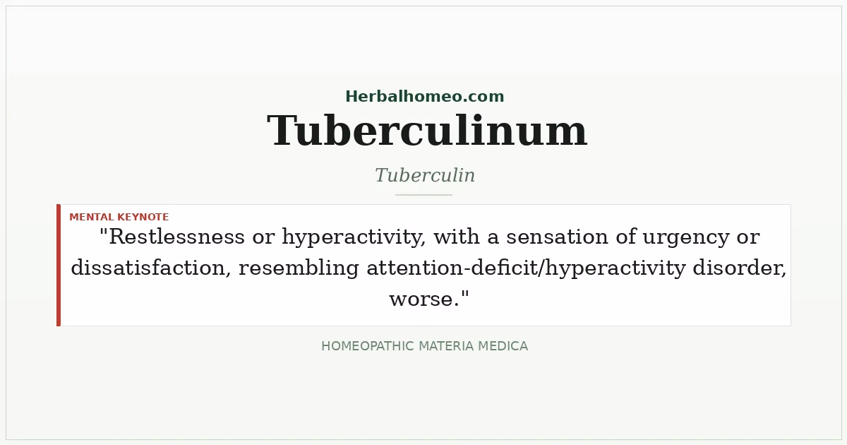 Tuberculinum (Tuberculin)