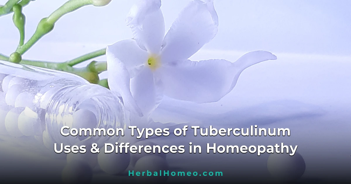Common Types of Tuberculinum Series and Differences in Homeopathy